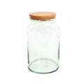 Cerrar Wide Mouth Half Open Terrarium Bottle, Transparent - Medium 1895937